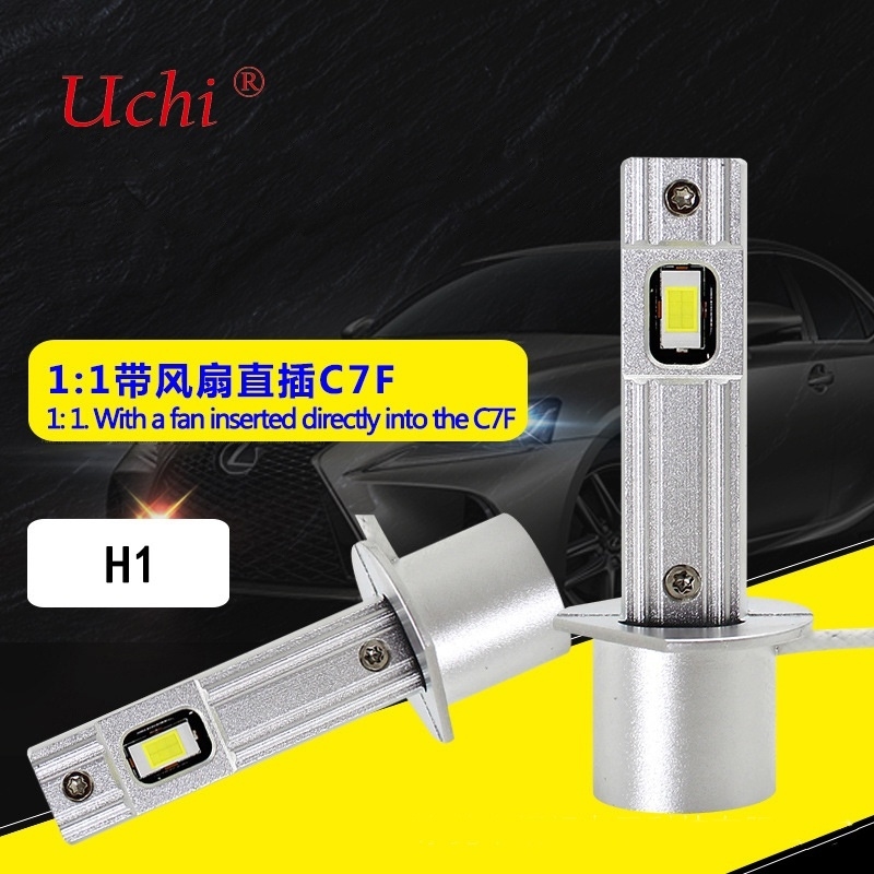 H1 3240LM Led Through Hole Fan Enerji tasarrufu yapan araba farları Yüksek düşük ışınlı ampuller