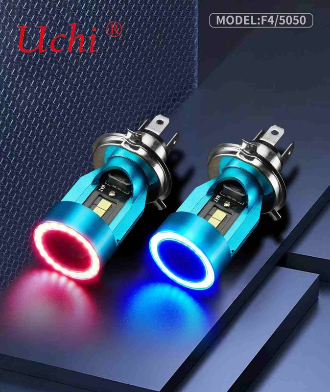 F4 Motosiklet Renk Değiştiren Led Işık Şeridi Melek Gözü Led Far