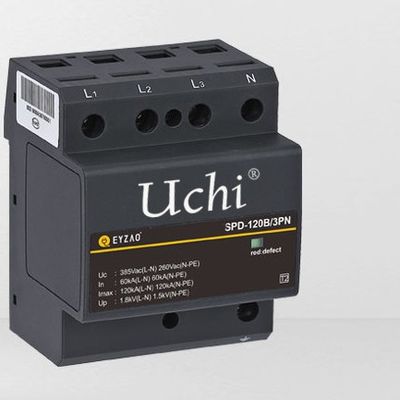 Kırmızı Termoplastik Muhafaza Aşırı Gerilim Koruyucu SPD 120kA İkincil