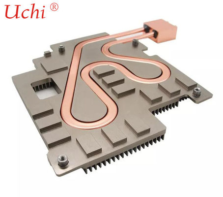 Bakır Profil Isı Borusu Sıvı Soğutma Plakası Özel Tasarım