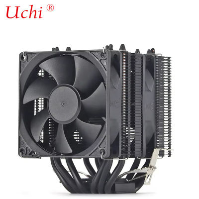 Çift Kule Çift Fan Siyah Fan Soğutucu PC Ana Kart CPU Soğutucu