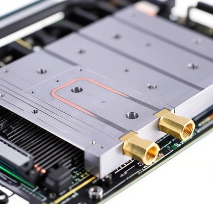 Mikro küçük su soğutma bataryası Alüminyum Sıvı soğutma plağı Sıvı soğutma yüzeyi