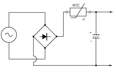 Devre Koruma Uygulaması İçin Yığın Akımı Sınırlama Gücü NTC termistörü